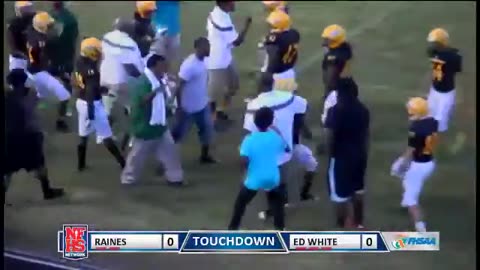 Ed White #2 Taylor Thomas busts off a 75 yd TD run