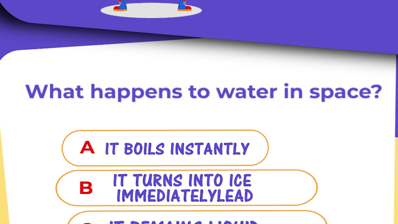 Fun & Fascinating Quiz Question! What Happens to Water in Space? The Answer Will Shock You! 💦🌌