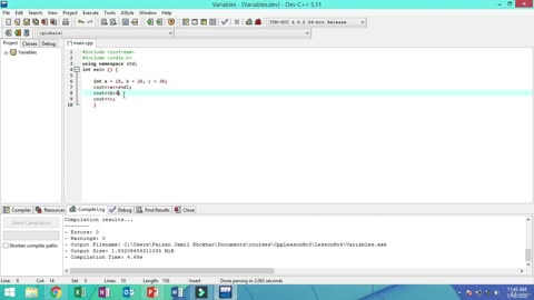 Become a C++ Expert-05 Variables