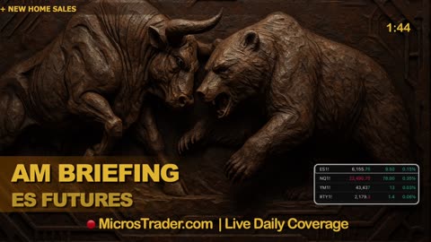 AM Briefing: | Preparing ES Traders For Our Emini and MES Micros Futures Trading Room