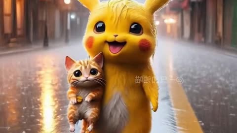 #aicat #aivideo #pikachu #viral #foryoupage