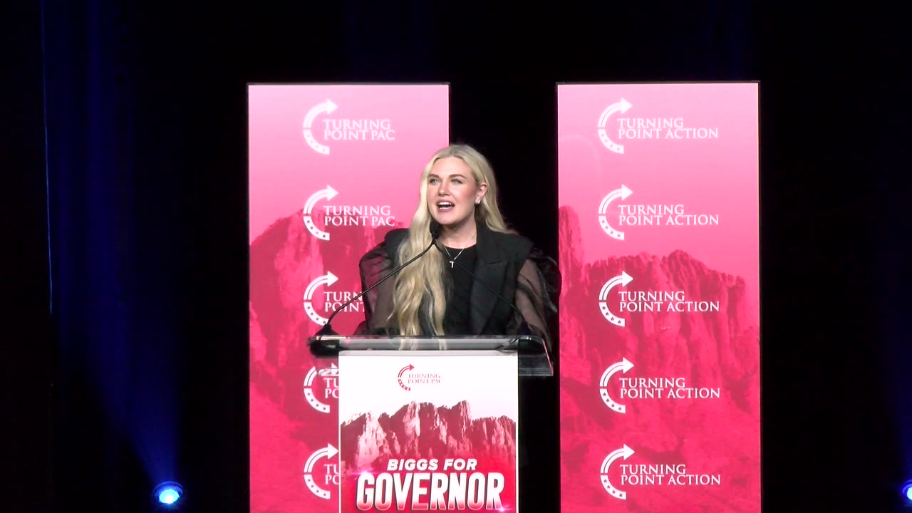 Mrs. Erika "Frantzve" Kirk, Charlie's wife spoke @TPAction.