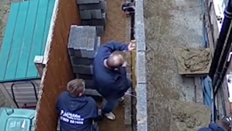 Brick by Brick... Then BOOM! 🧱💥 Construction Fail Caught on Camera