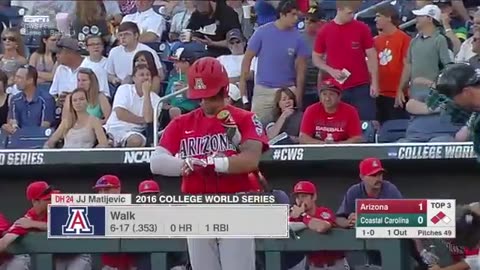 La Série Mondial de la NCAA 2016 Arizona vs Costal Caroline P1
