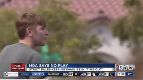 HOA kids are not allowed to play in front of home!
