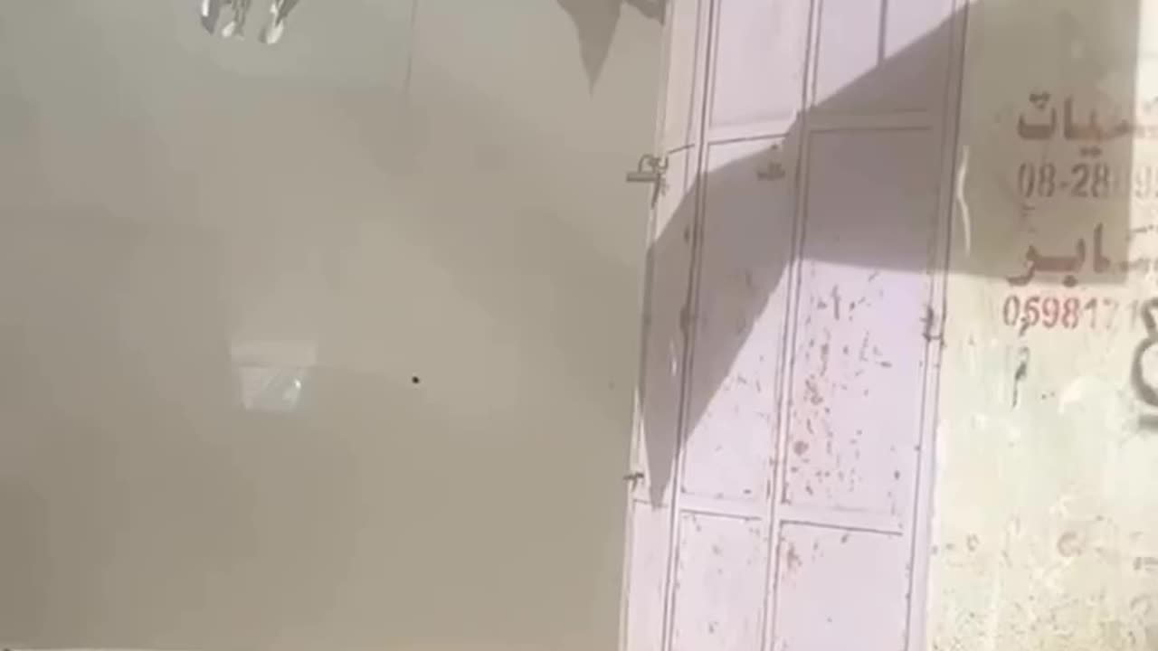 The moment the occupation bombed a camp of displaced Palestinians after prior warning