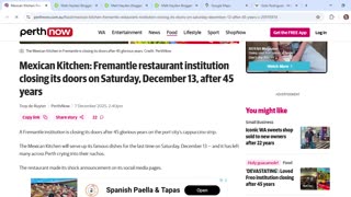 Was closure of Fremantle's Mexican Kitchen part of Operation Crazy Cooker?