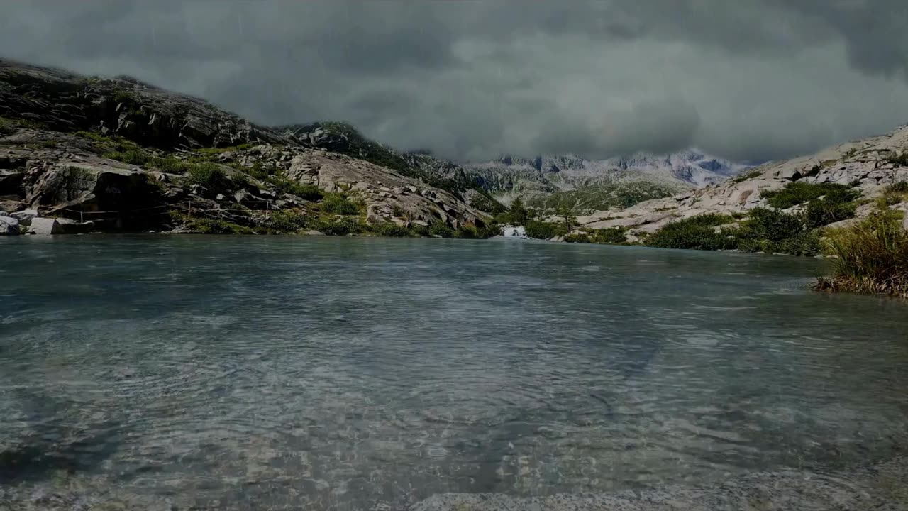 Thunderstorm Rain Meditation Music | Deep Relaxation & Sleep Sounds