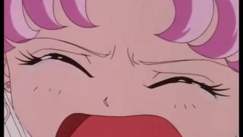 Sailor Moon Episode 60 Usagi spanks Chibiusa
