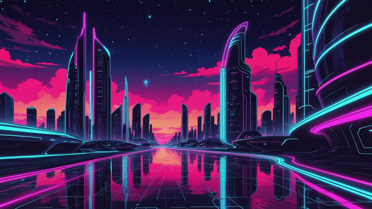Cosmic Synth Rhythm | Retro Synthwave Music 🎶 (No Copyright)