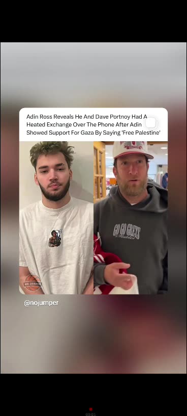 Adin ross vs Dave portnoy arguments over Palestine and Israel 🇮🇱 🇵🇸 12/24/35