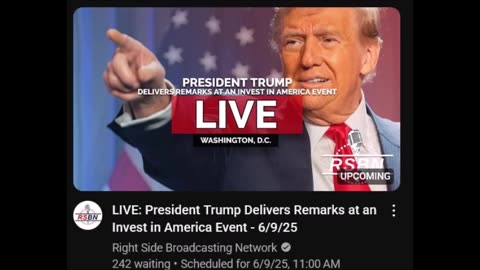 LIVE: President Trump Delivers Remarks at an Invest in America Event - 6/9/25