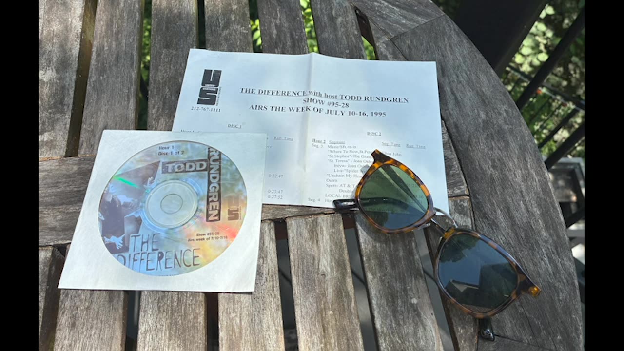 July 10-16, 1995 - 'The Difference with Todd Rundgren' (#95-28)