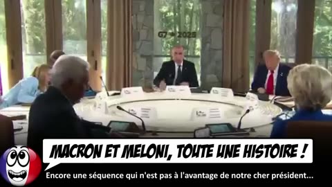 Macron murmure à l'oreille de Giorgia Meloni, sa réaction est ÉPIQUE !
