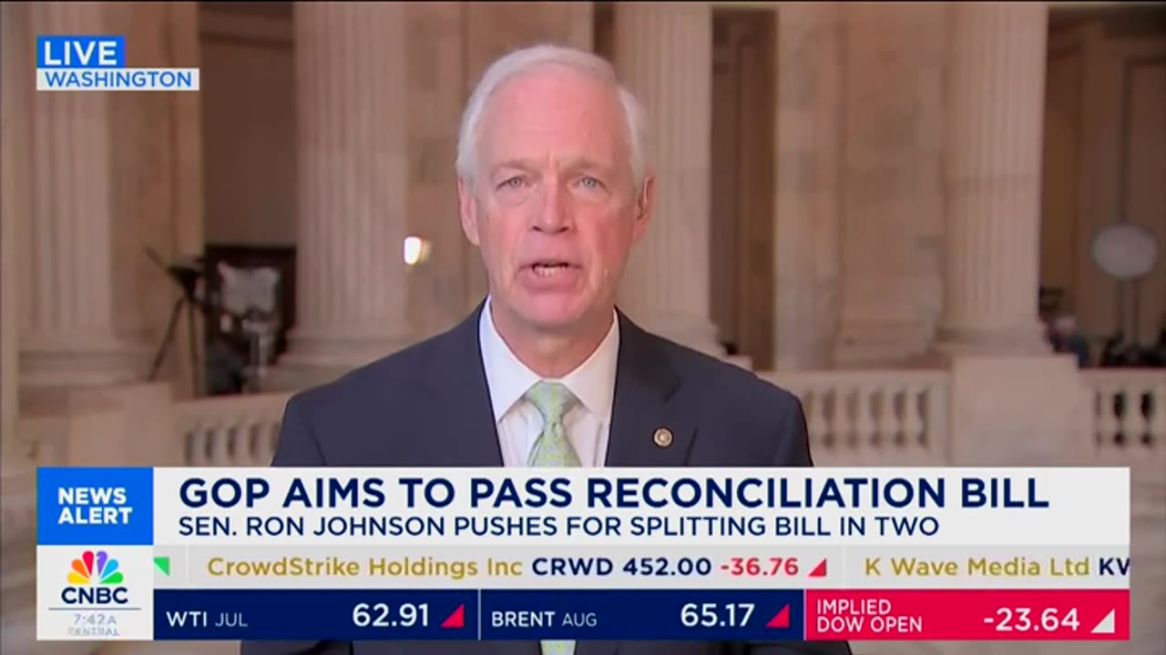 Ron Johnson Backs Elon Musk By Saying Trump's 'One Big, Beautiful Bill' Was 'Not The Best Idea'