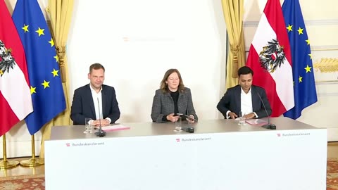 Pressefoyer nach dem Ministerrat