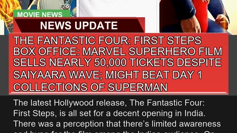 The Fantastic Four First Steps Box Office Marvel