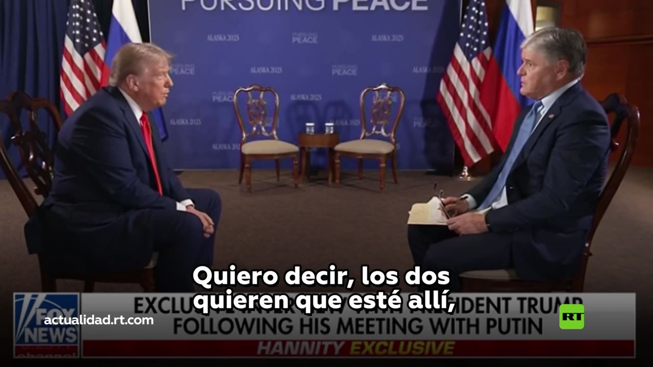 Trump: “Ambos [Putin y Zelenski] quieren que esté allí”