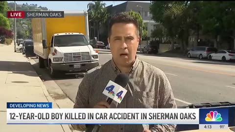 12-year-old boy killed in car accident in Sherman Oaks