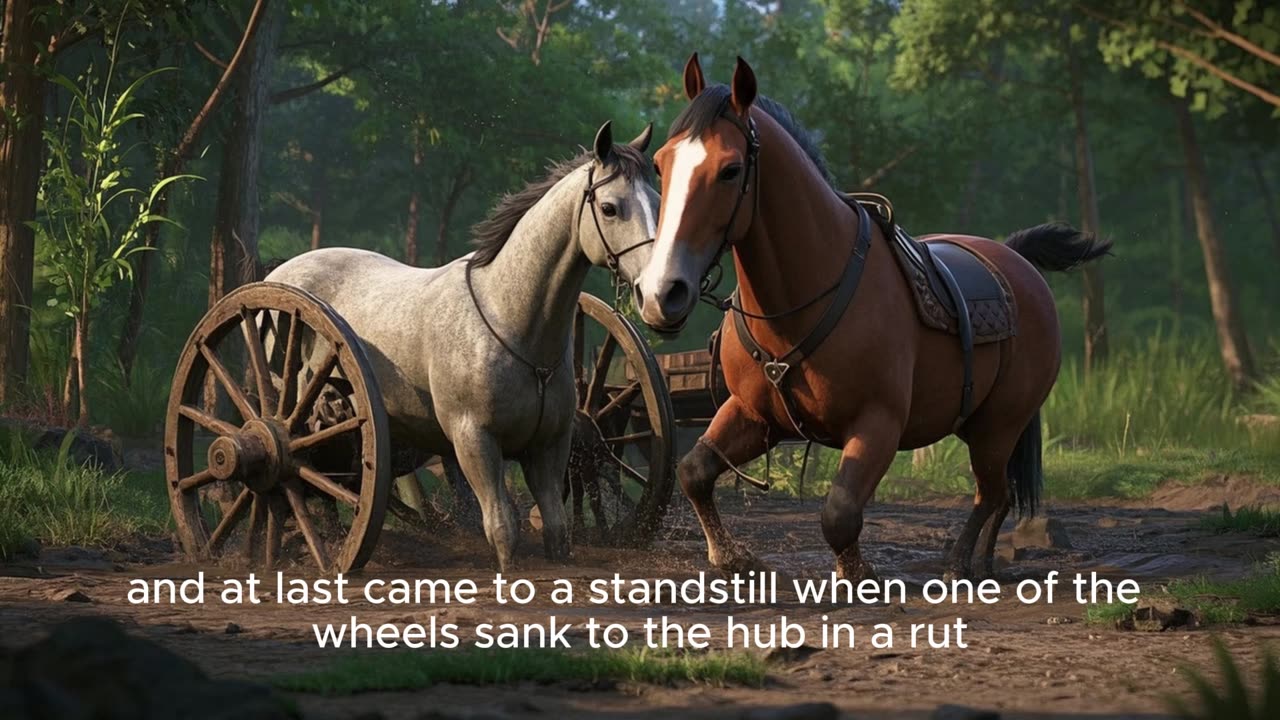 The Farmer and Hercules – A story that teaches the value of self-effort.
