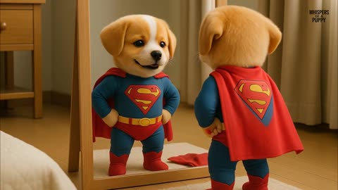 Baby Puppy Couldn't Afford SuperHero Costume Co But What Mama Did Will Melt Your Heart😭