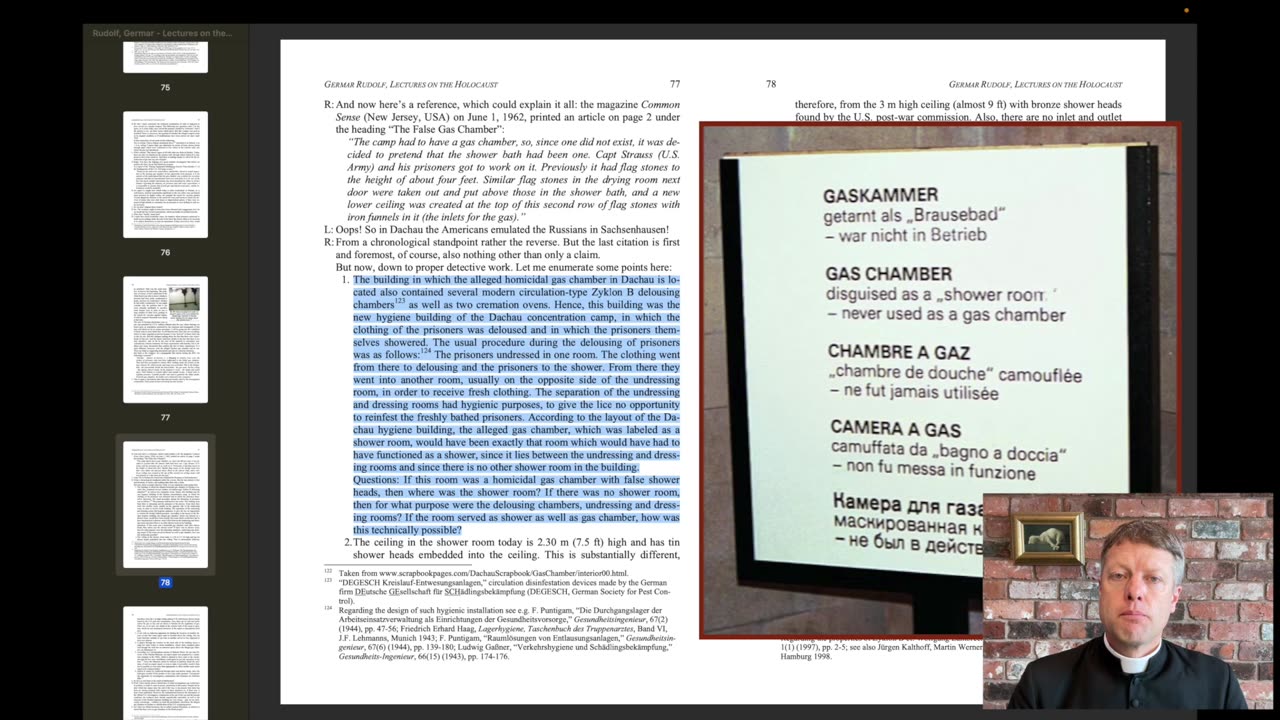 Twists to gas chamber accounts in WWII Germany and Austria showers!