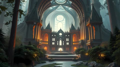 Mystical Medieval Cathedral in Forest | Relaxing Celtic Music