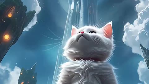 The Brave Kitten’s Sky Crystal Adventure