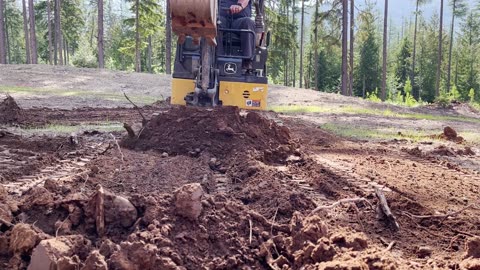 "It's a Baby!" . . . Excavator - Building our Off Grid Homestead