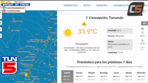 NOTICIERO DE TELENOTICIAS 5 EN VIVO POR LA TDA CANAL 5 TUCUMÁN HD 2023