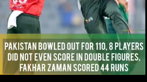 Pakistan all out 110 runs in the first T20I gave target of 111 runs. Predict the winner.