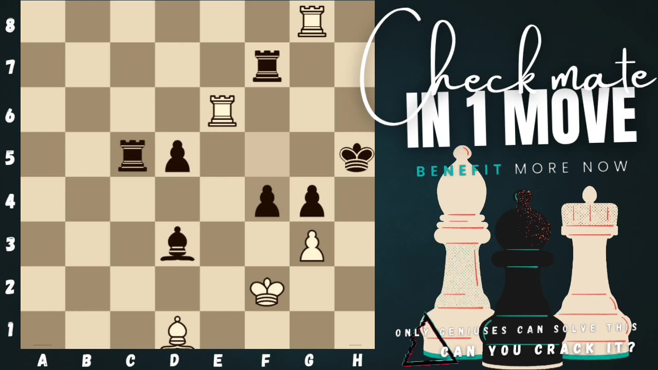 Can you checkmate in 1 move? (White to play)♟️