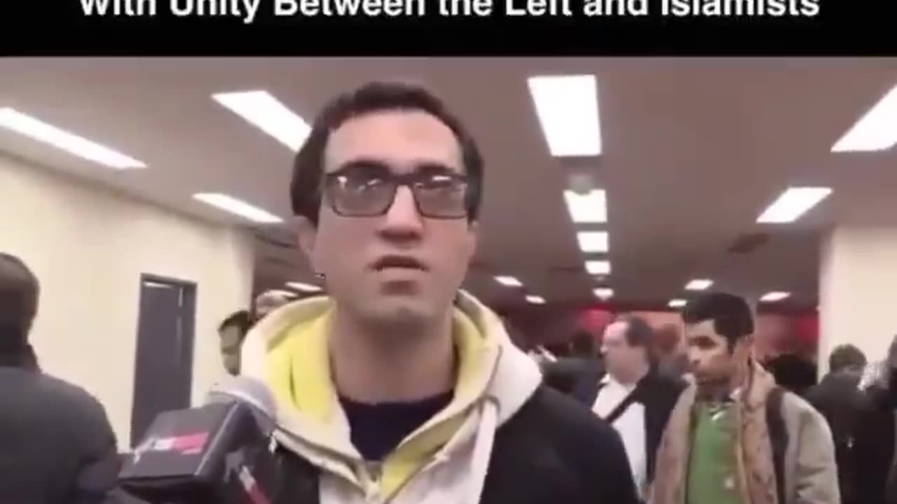 Iranian man says Sharia law starts with unity between the left and Islamists