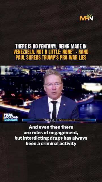 Rand Paul~ No Fentanyl made in Venezuela