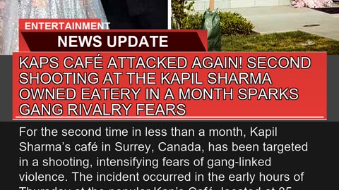 Kaps Café Attacked Again Second Shooting at the K