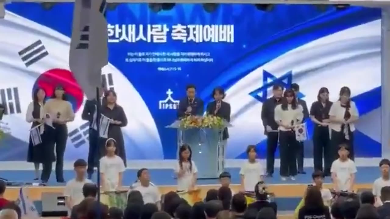 South Korea church filled with Moloch Flags