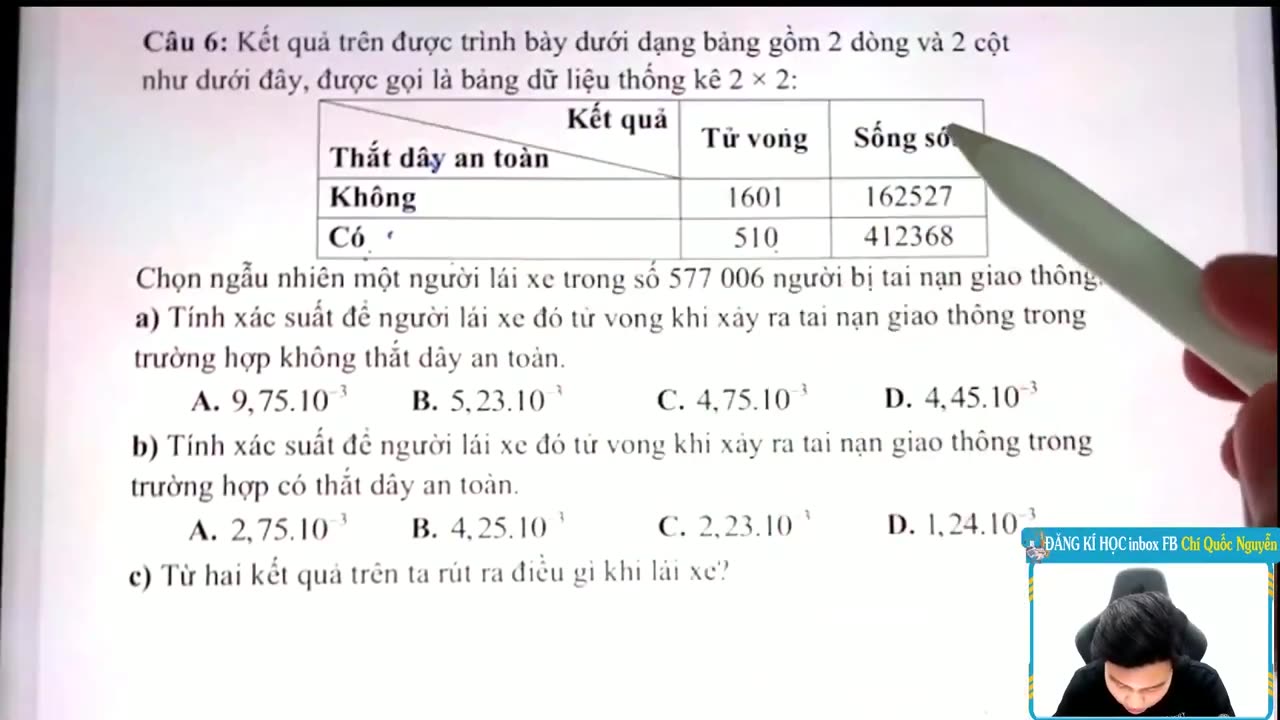 [TIẾT 5]: BẢNG DỮ LIỆU 2x2
