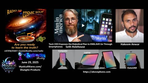 COSMIC SOUP 6/29/25 - Seth Holehouse-Hakeem Anwar Cellphone Danger