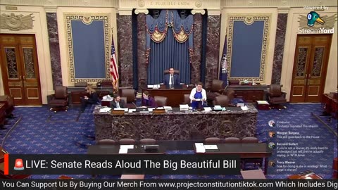 🚨LIVE: BBB Being Read In Its Entirety On Senate Floor