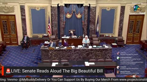 🚨LIVE: BBB Being Read In Its Entirety On Senate Floor