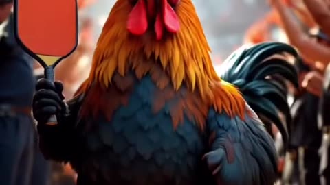 cat fight with chicken