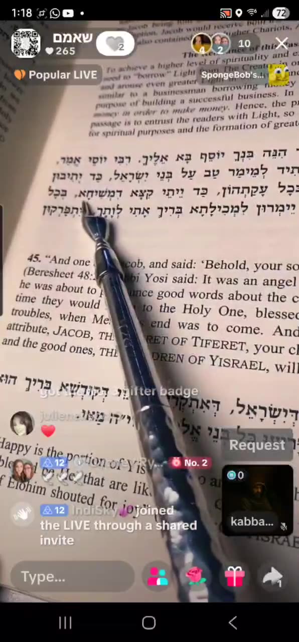 And One told Jacob. ZOHAR VAYECHI 5. R' ALEPH 🤍 ✨️