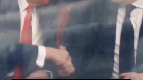 President Trump & Elon Musk Shake Hands at Charlie Kirk Memorial