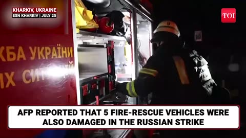 Putin BOMBARDS Kharkiv; Ukraine Emergency Services Take Cover As Russian Kamikaze Drones Strike