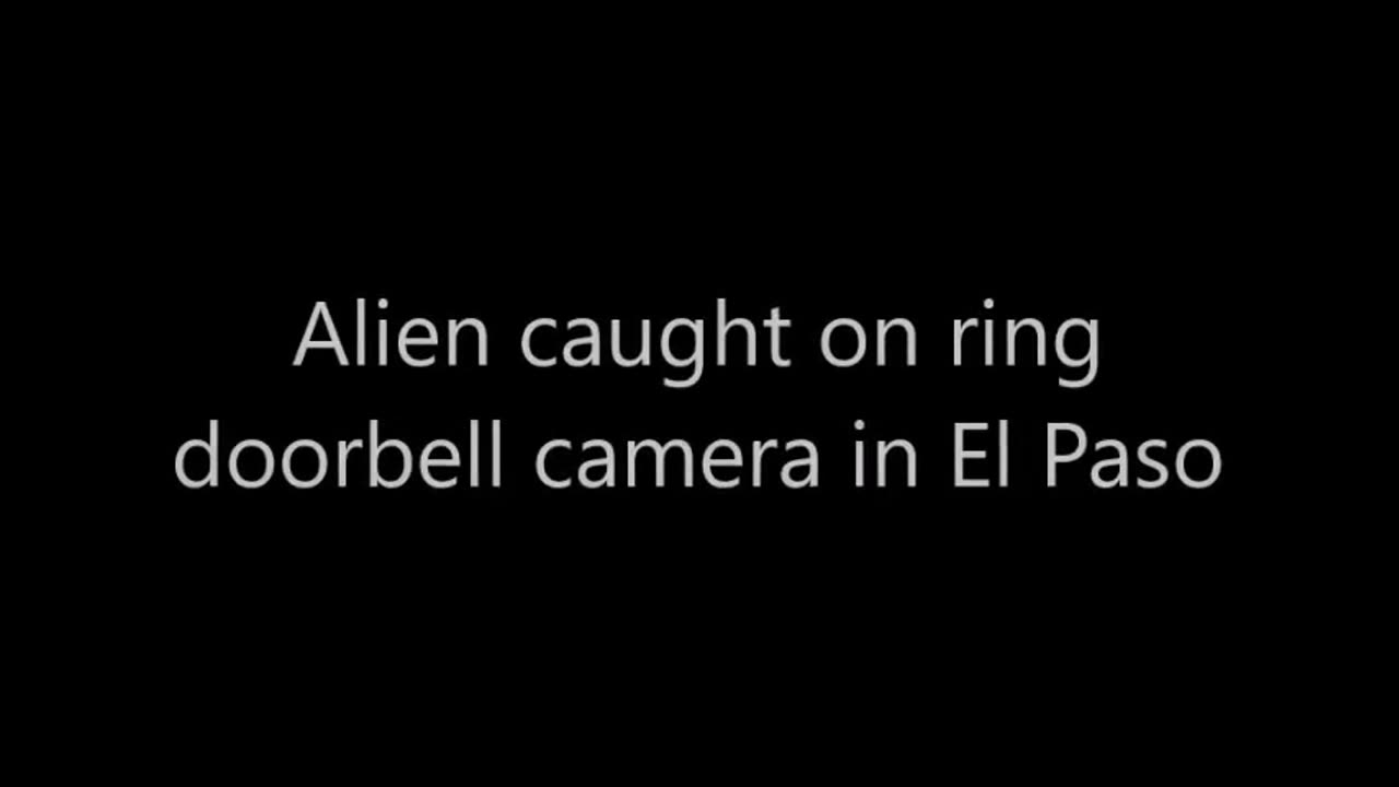 Un extraterrestre filmé par une caméra de sonnette à El Paso