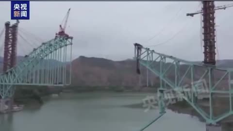 A bridge under construction collapsed in northwest China on Friday, killing six