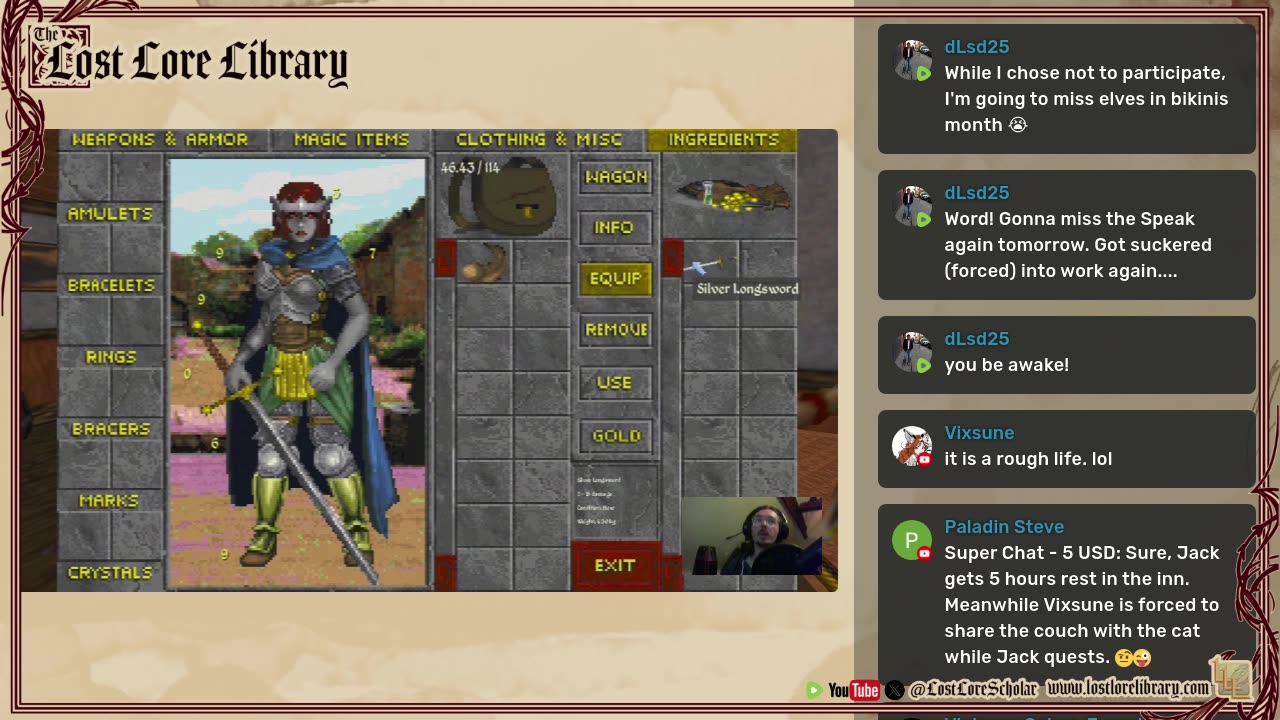 DAGGERFALL because Wayward Realms isn't out yet.