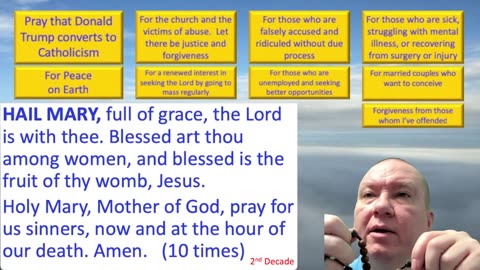 Mary's Daily Live Holy Rosary Prayer at 8:00 p.m. EDT 05/02/2025