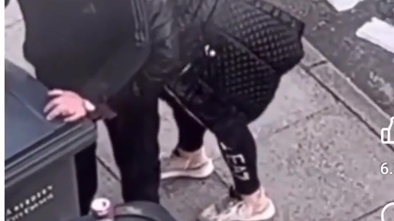 Fingers His Arse In Public