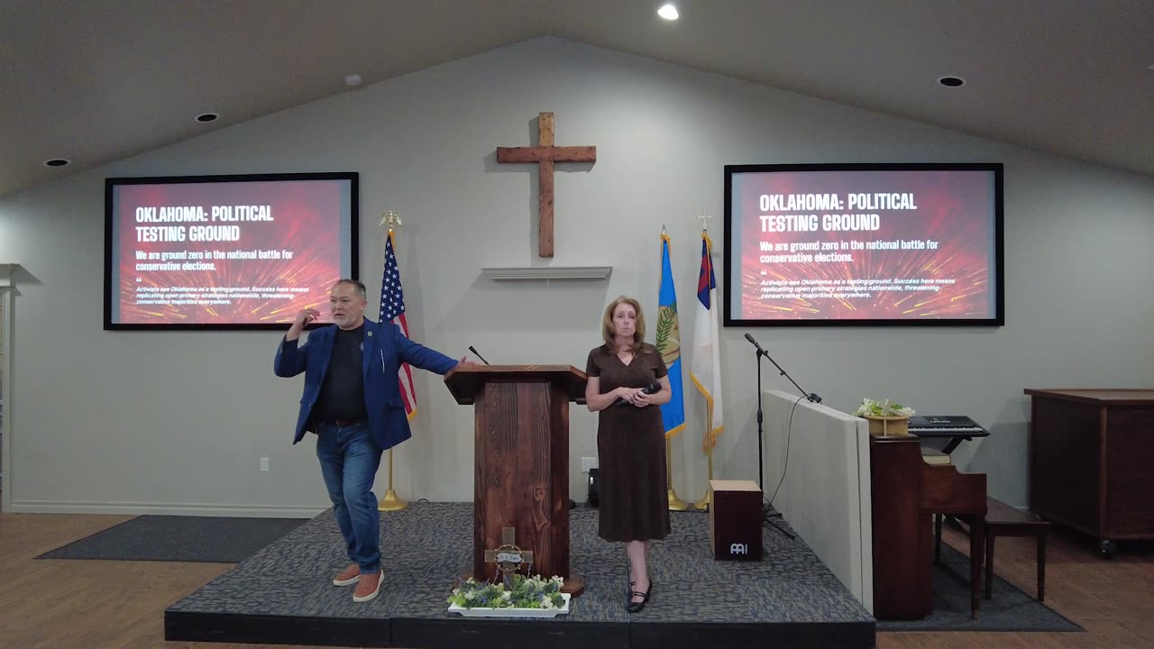 Wendi Montgomery Dial and Rarchar Tortorello at Canadian County Lion's Den 4-10-25